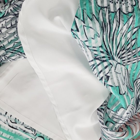 Crown & Ivy Montauk Signature Weekend Shift Dress in Mint & Navy, NWT, Sz XXL - Picture 8 of 8